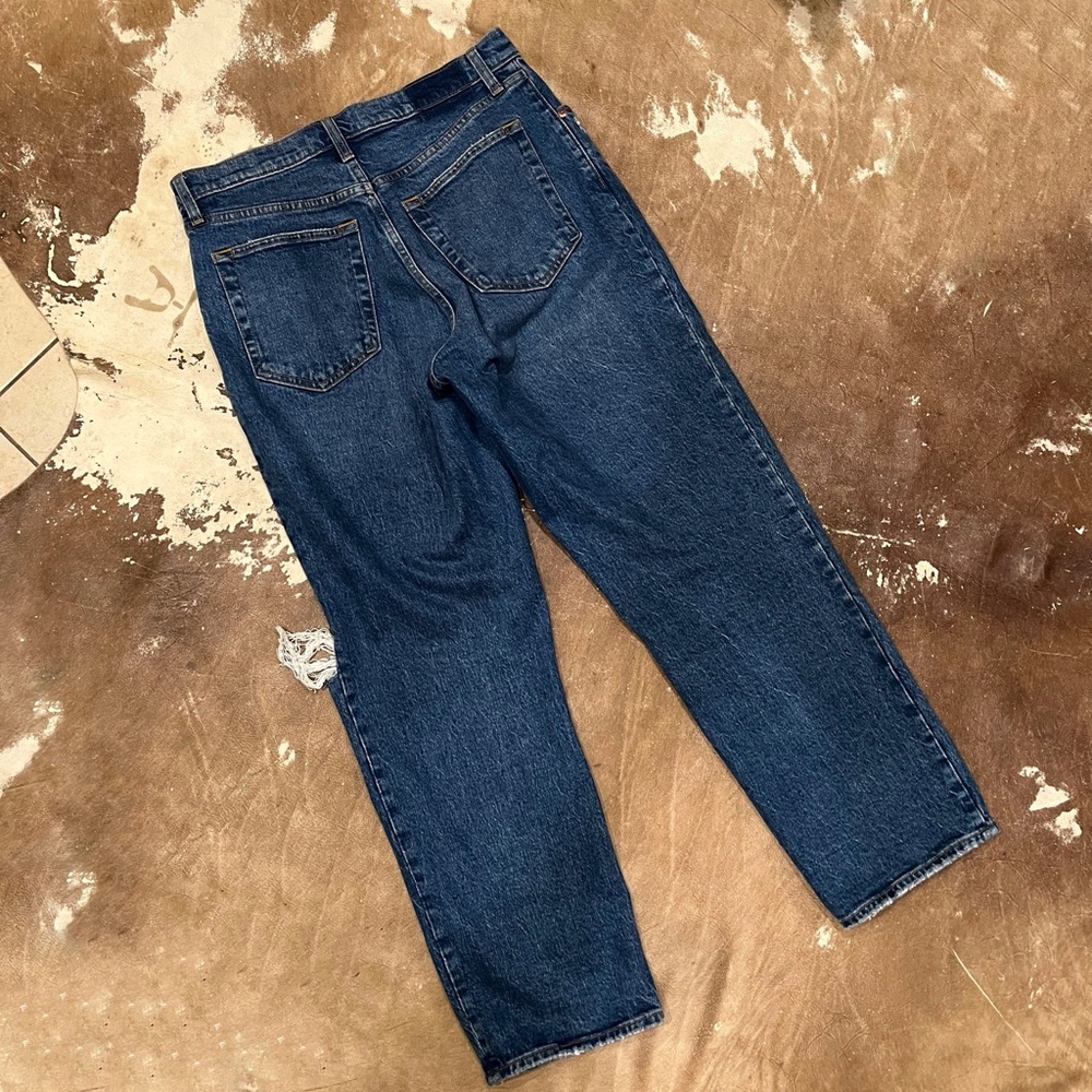 Abercrombie & Fitch 90s Straight Ultra High Rise Jean Distressed Size 30/10s - Picture 8 of 9